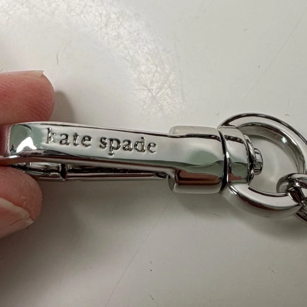 Kate Spade Purse Strap Women Grey Faux Pearl Beaded Replacement or Accent Glam